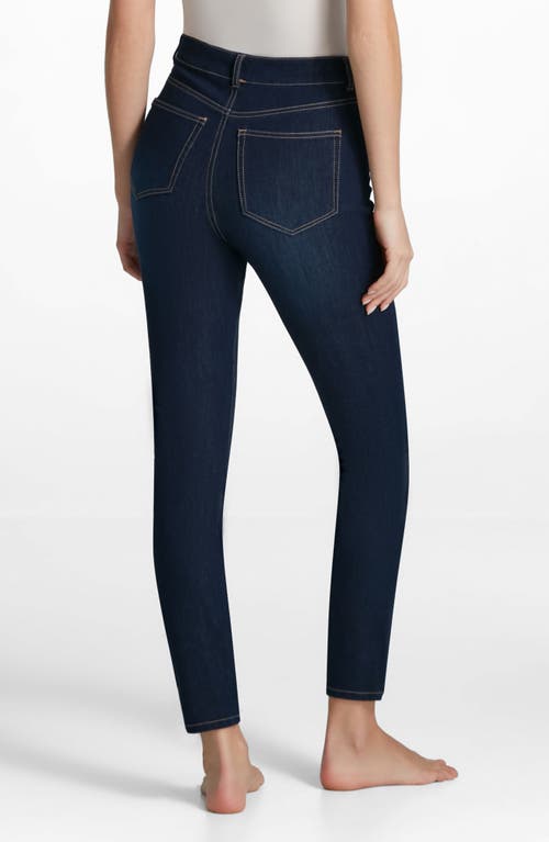 Shop Commando Do It All Stretch Denim Skinny Leggings In Dark Indigo