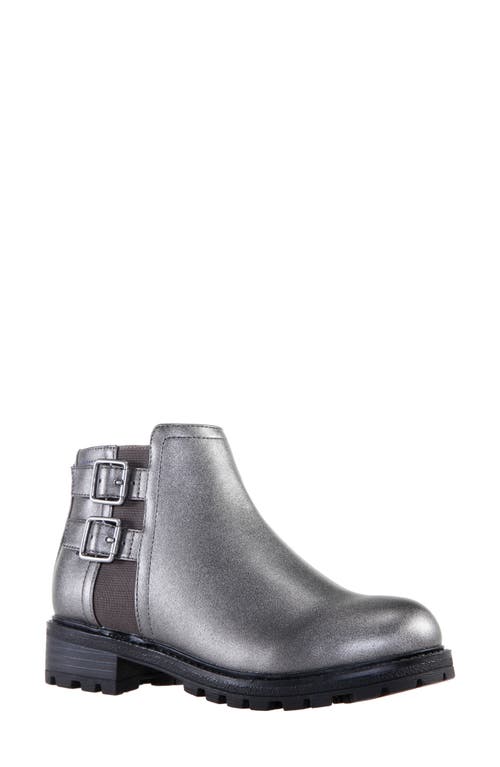 Nina Tandy Buckle Bootie Pewter Smooth at Nordstrom, M