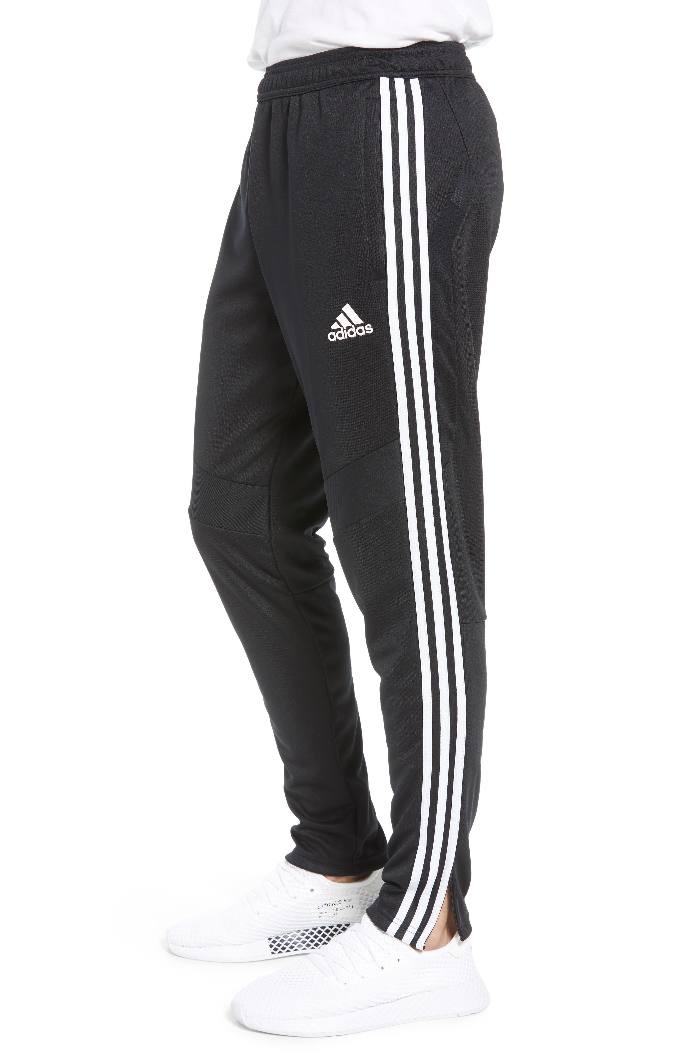 adidas black and white training pants