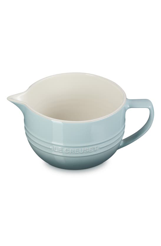 Shop Le Creuset Signature Stoneware Batter Bowl In Sea Salt