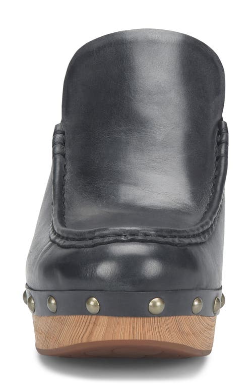 Kork-ease ® Spencer Platform Clog In Black Leather