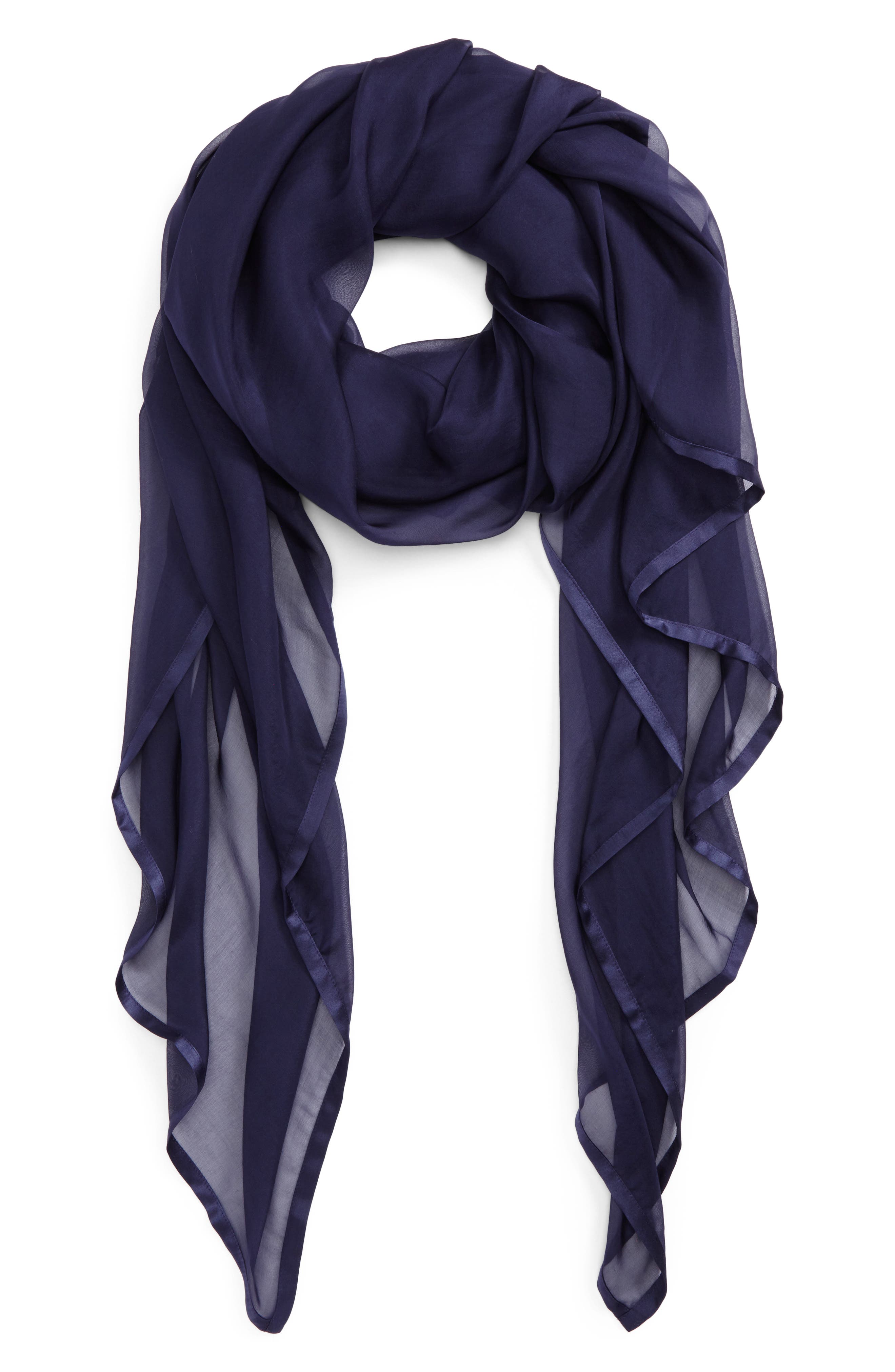 buy navy blue scarf