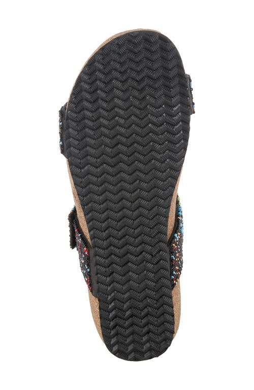 Shop Azura By Spring Step Bahama Embellished Slide Sandal In Black Multi