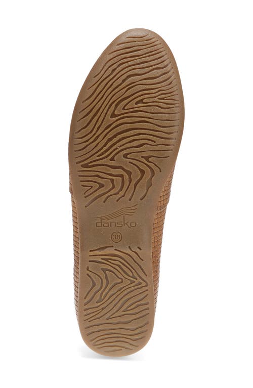 Shop Dansko Larisa Loafer In Tan Embossed