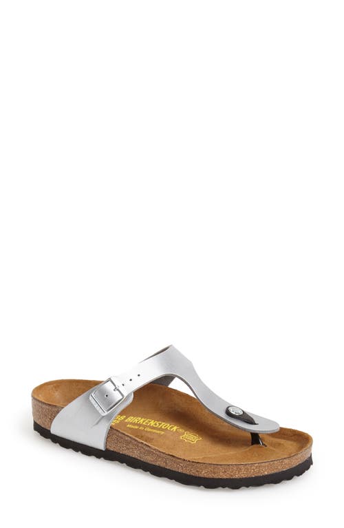 UPC 809410067180 product image for Birkenstock Gizeh Birko-Flor Flip Flop in Silver at Nordstrom, Size 9-9.5Us | upcitemdb.com