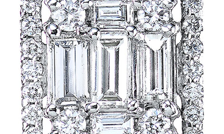 Shop Mindi Mond Clarity Mega Halo Diamond Drop Earrings In White Gold/ Diamond