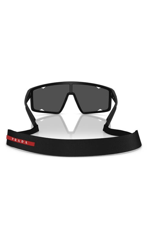 Prada Ps A03s 141mm Rectangular Sunglasses In Matte Black