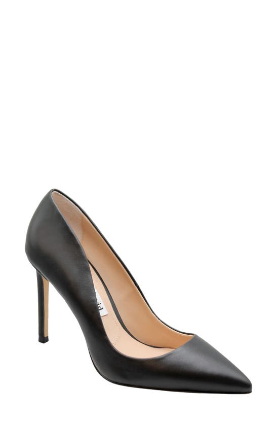 Charles David Rivals Pointed Toe Pump In Black/ Leather