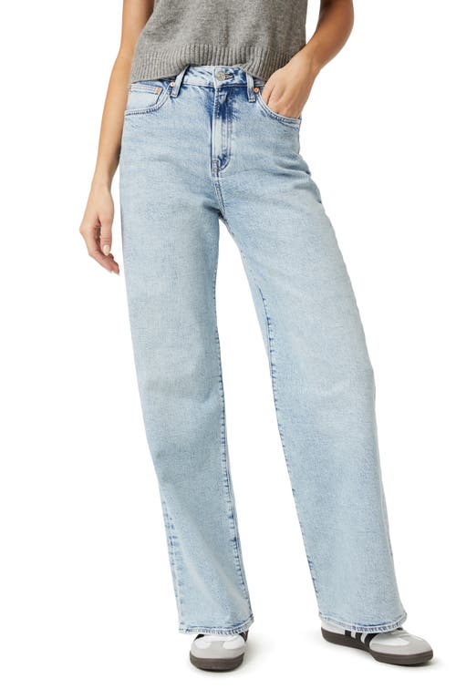 Florida High Waist Wide Leg Jeans in Bleached Recycled Blue