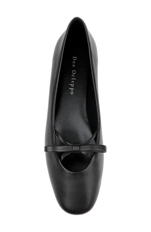 Shop Dee Ocleppo Dixon Mary Jane Ballet Flat In Black Leather