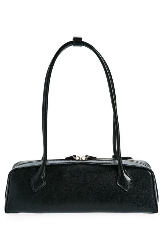 Alaïa Le Teckel Medium Black Leather Bag In Noir
