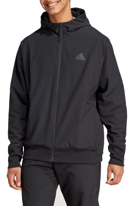 Adidas Originals Sportswear Z.n.e. Woven Zip Jacket In Black