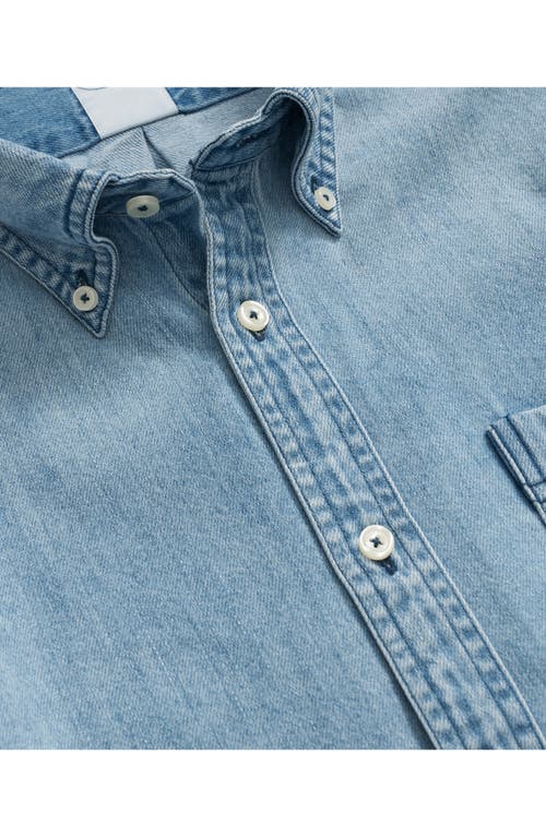 Brooks Brothers Archival Denim Shirt In Cotton Twill In Vintageblue