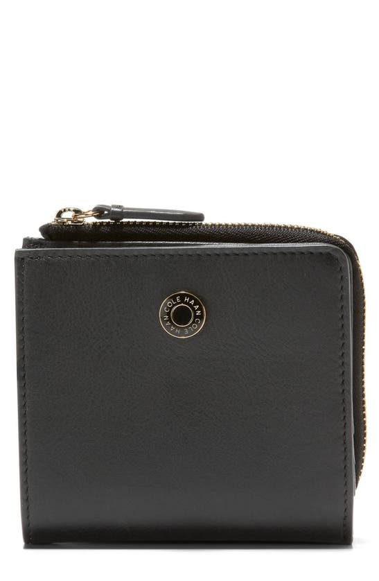 Cole Haan Vartan Bifold Leather Wallet In Black