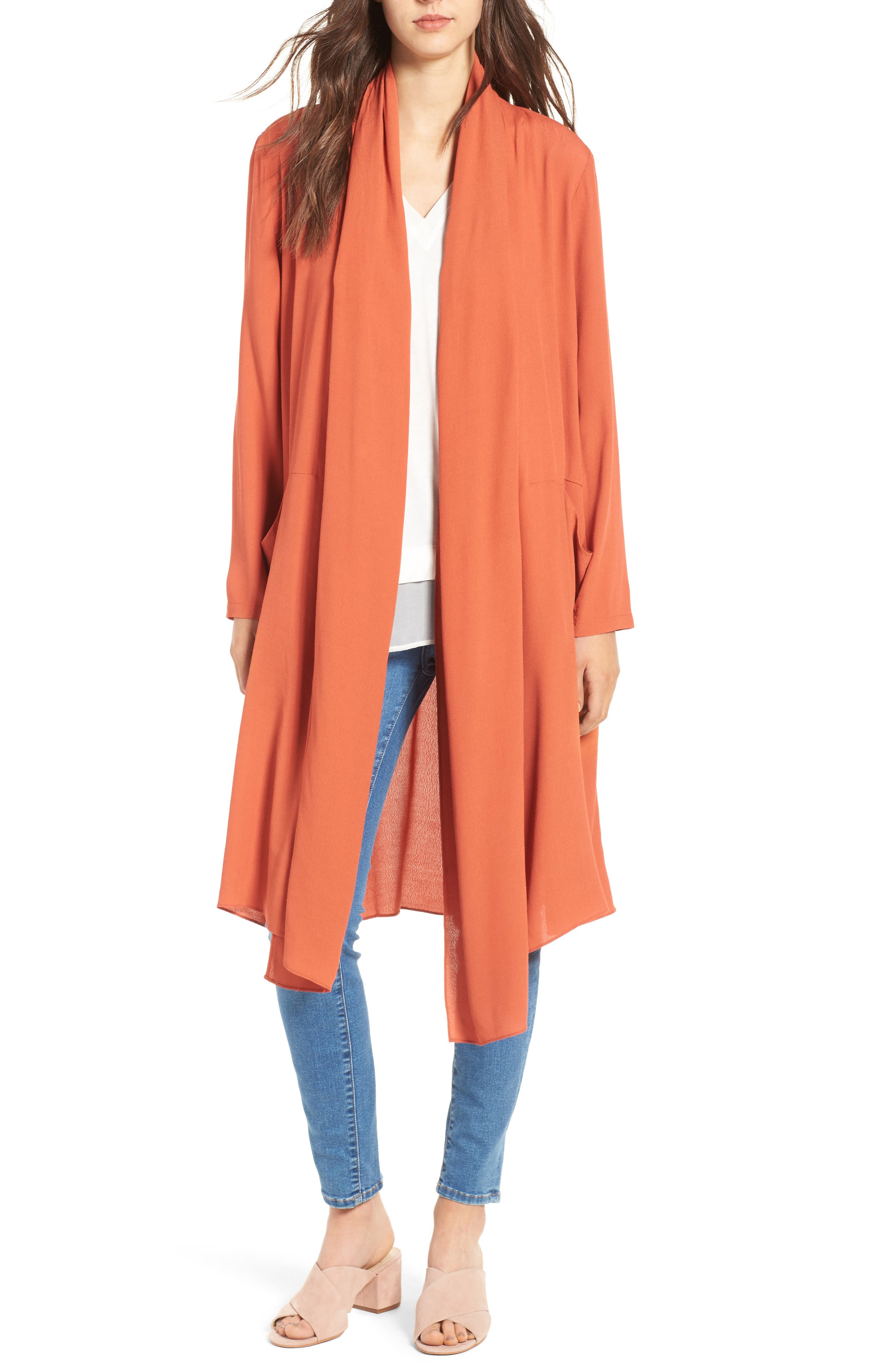 Line & Dot Iglesia Shawl Collar Long Coat Nordstrom