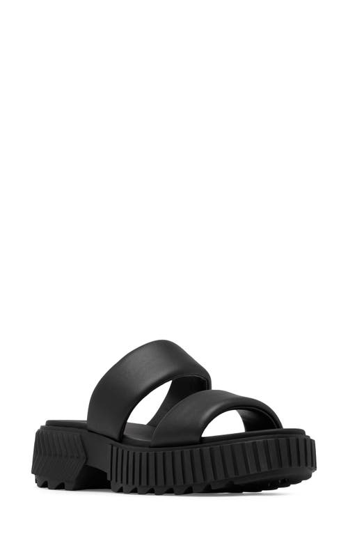 Ona Streetworks Platform Slide Sandal in Black/Chalk