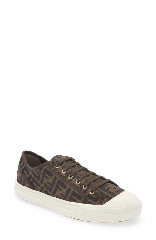 FF Domino Low Top Sneaker in Brown/Black