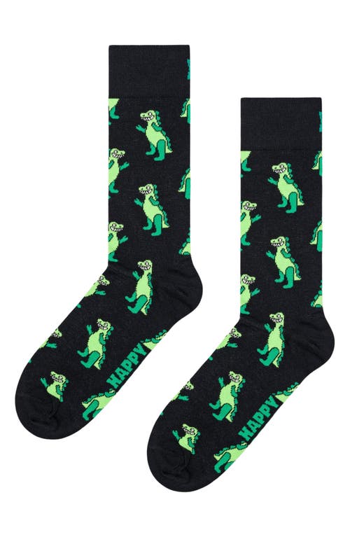 Shop Happy Socks Inflatable Dino Socks In Black