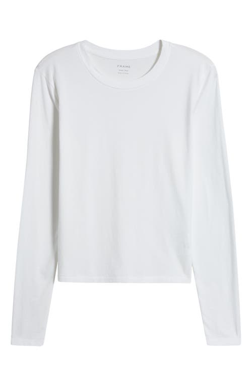 Shop Frame Cotton Crewneck Top In White