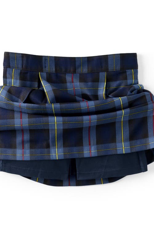 Shop Lands' End School Uniform Girls Plaid Skort Top Of Knee In French Blue Plaid