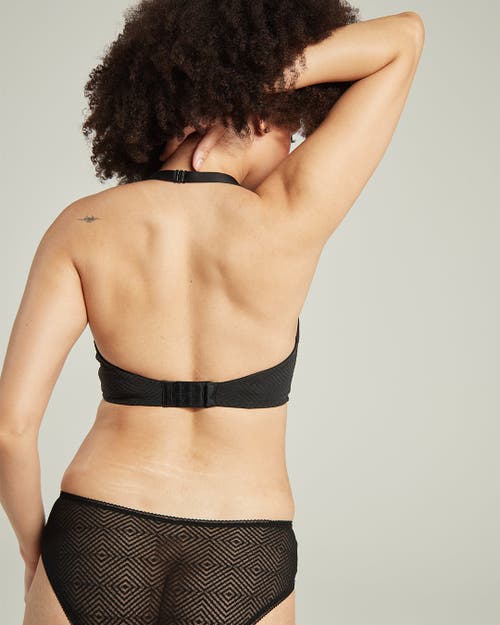 Nudea The Sheer Deco Hipster Brief In Black
