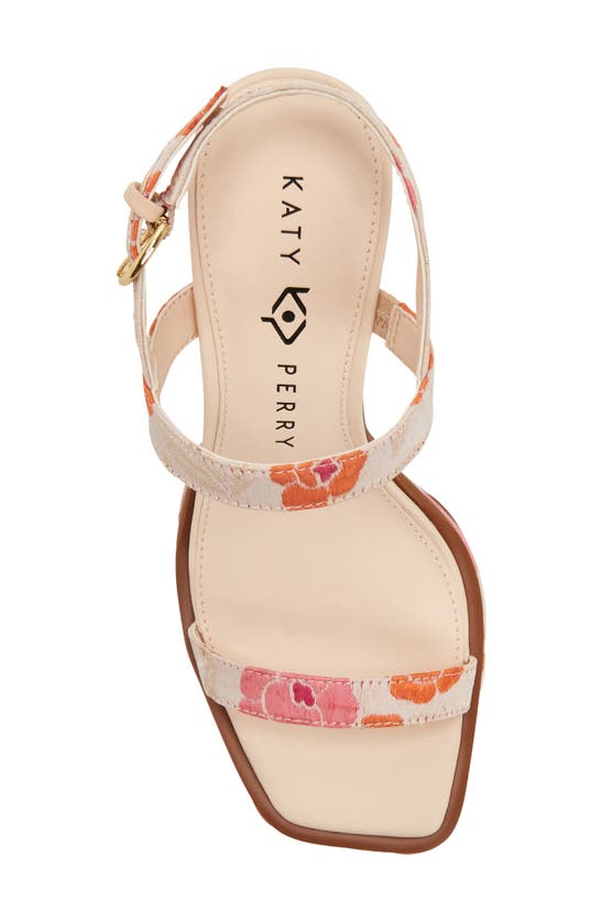Shop Katy Perry The Steady Slingback Platform Sandal In Natural Multi