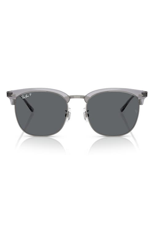 Ray-Ban 47mm Polarized Square Sunglasses in Gunmetal 