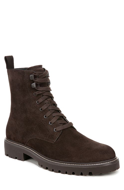 Shop Vince Dominic Plain Toe Boot In Cocoa Brown