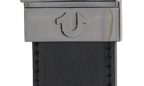 True Religion Brand Jeans Reversible Lumin Air Belt In Black/brown
