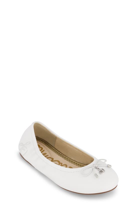 Shop Sam Edelman Kids' Felicia Ballet Flat In White