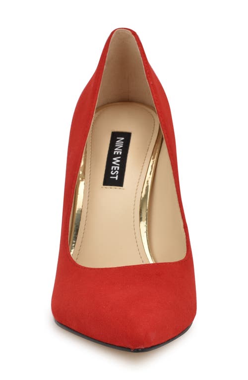 Shop Nine West Tatiana Pointed Toe Pump In Dark Red