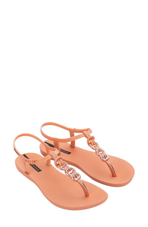 Ipanema Connect T-Strap Sandal in Pink/Gold