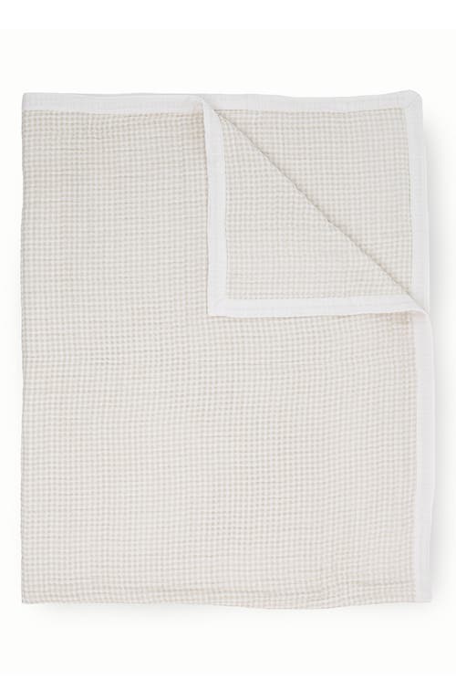 little unicorn Kids' Cotton Muslin Quilted Throw in Tan Gingham at Nordstrom