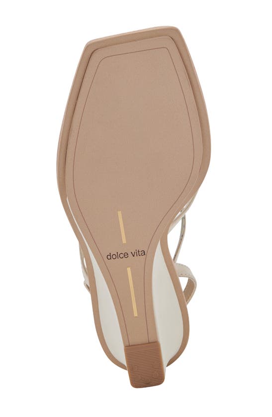 Shop Dolce Vita Gemini Ankle Strap Wedge Sandal In Ivory Leather