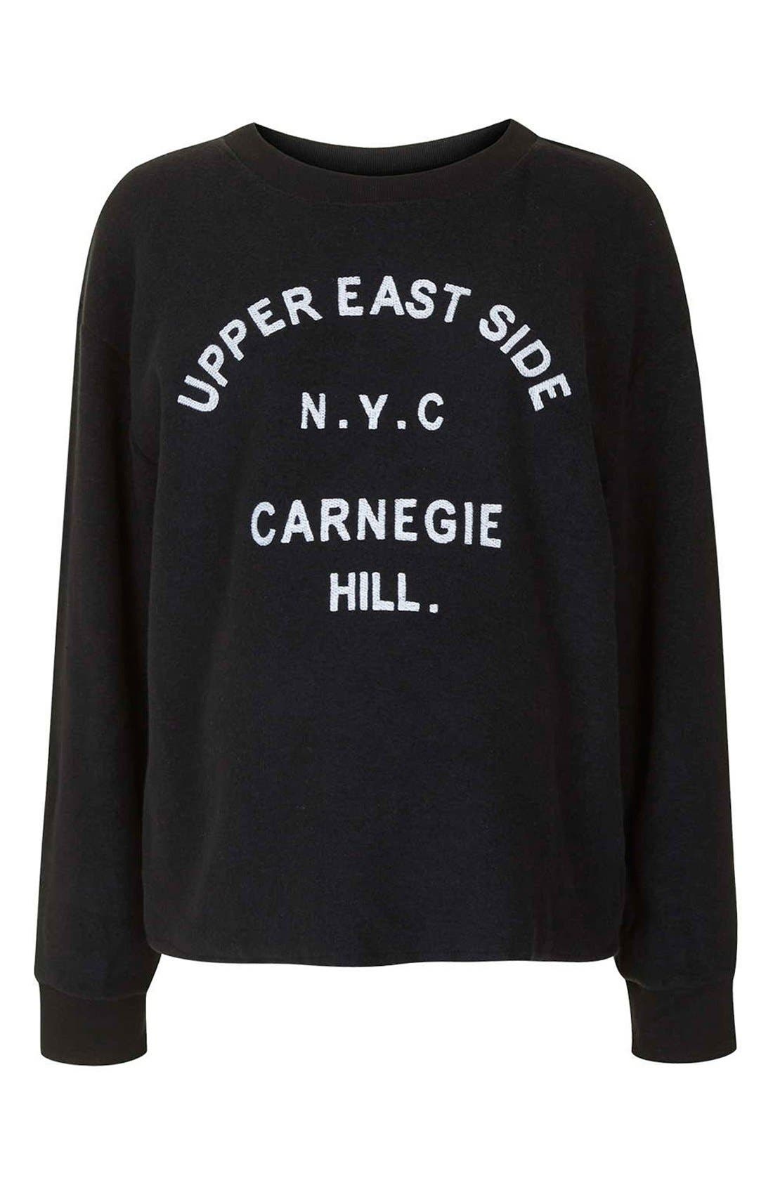 'Upper East Side Carnegie Hill' Maternity Sweatshirt Nordstrom