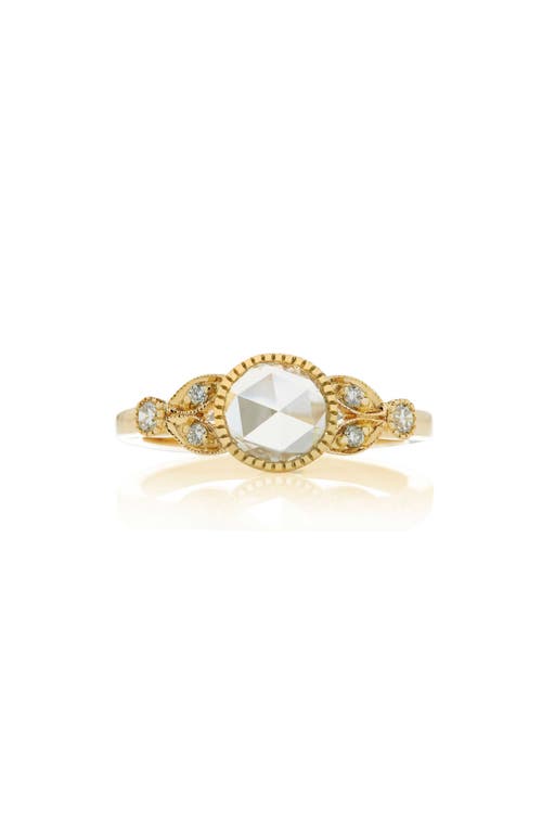 Evelyne Rose Cut Diamond Ring in 18K Yg