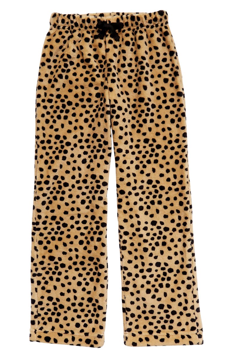 TUCKER + TATE Kids' Print Fleece Pants, Main, color, TAN STOCK ANIMAL DOT