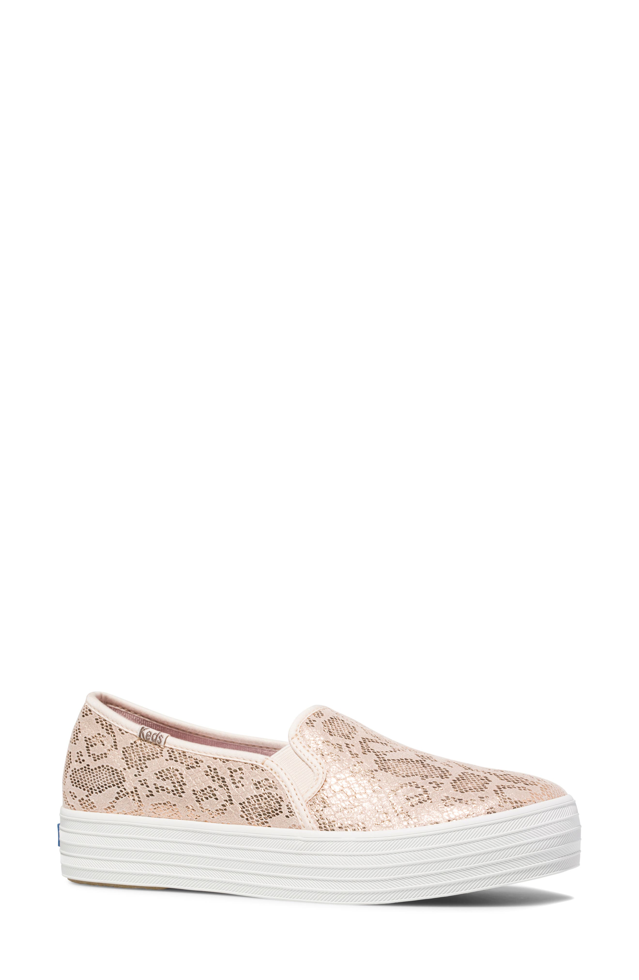 triple decker leather keds