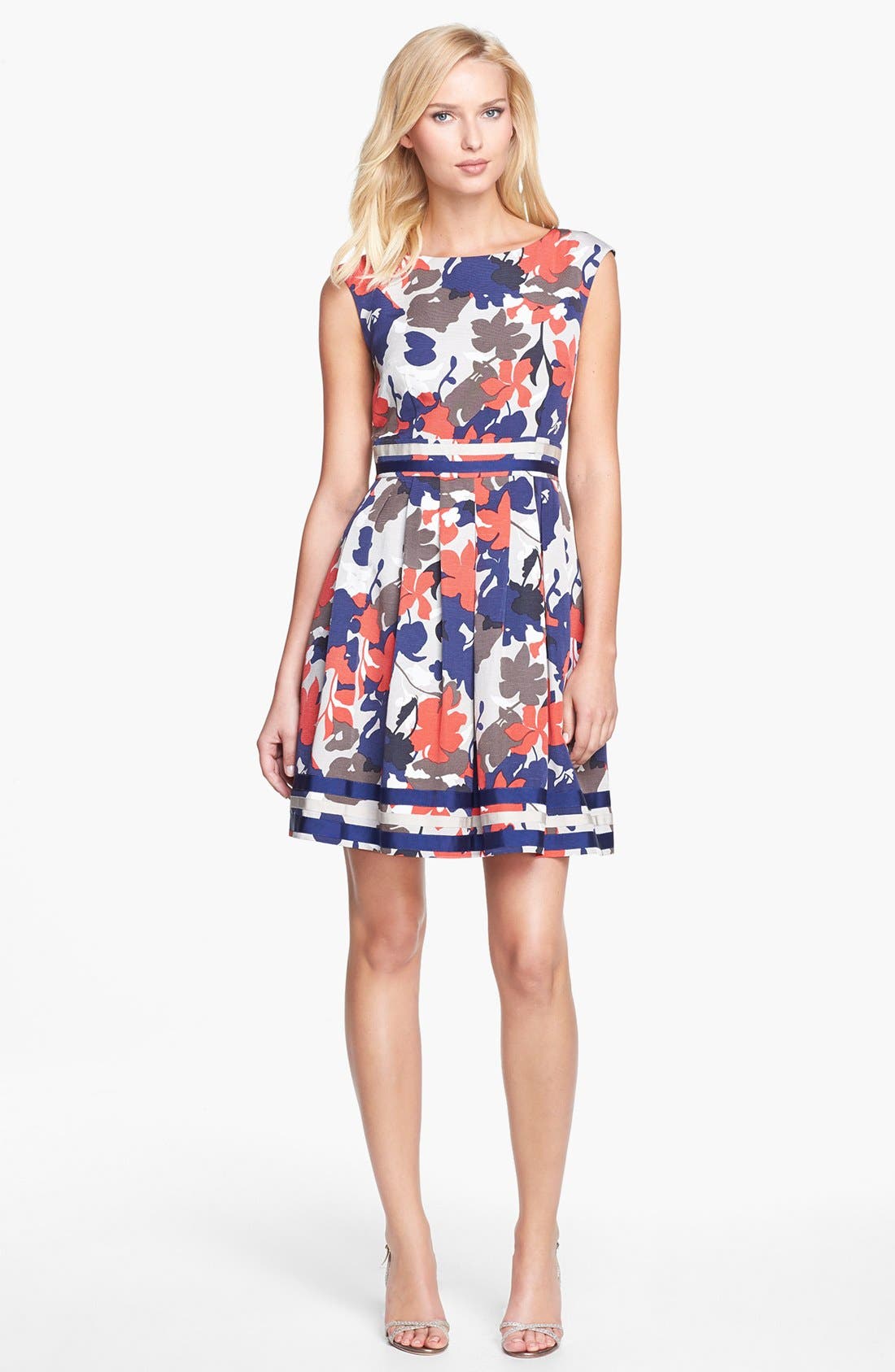 Tahari Floral Print Fit & Flare Dress | Nordstrom