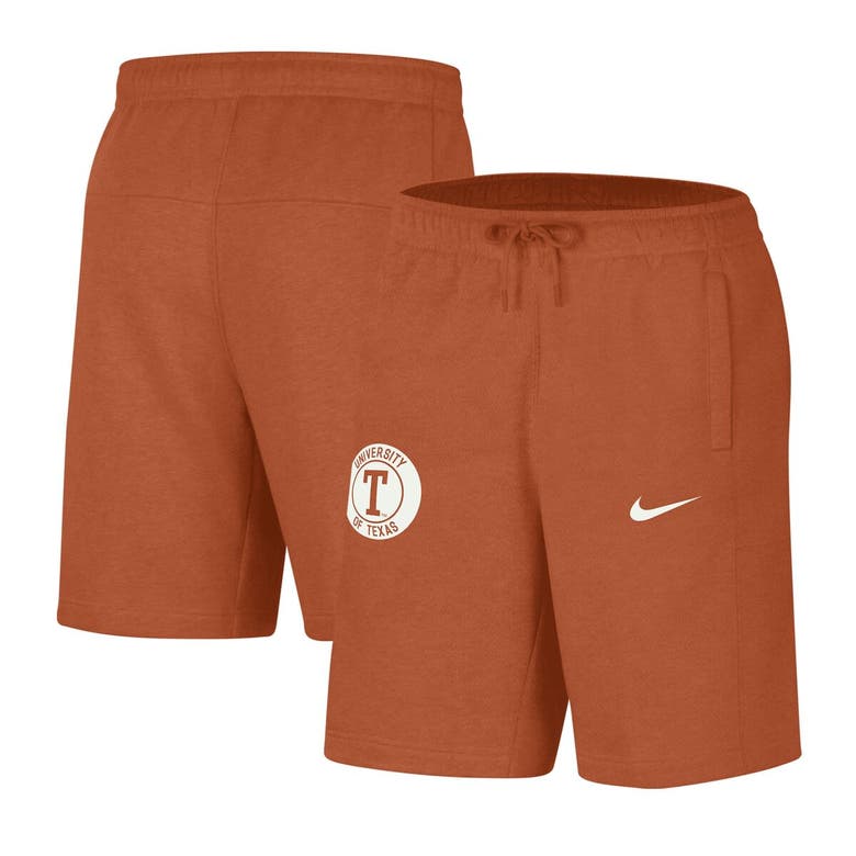 Shop Nike Texas Orange Texas Longhorns Logo Shorts In Burnt Orange