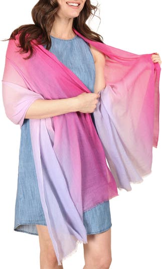 Saachi Women's Colorblock Cashmere & Silk Scarf - Pink