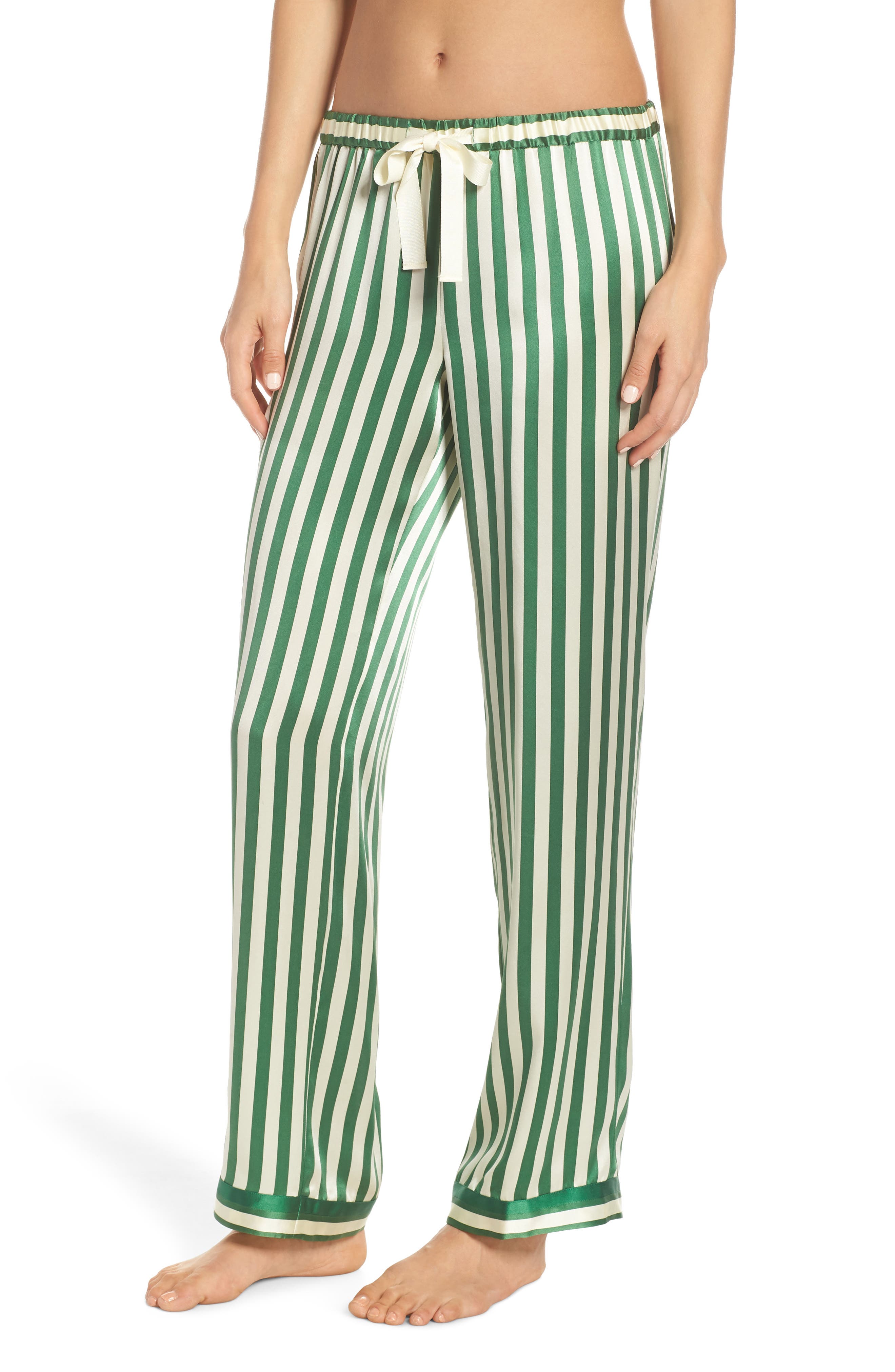 Morgan Lane Stripe Chantal Pajama Pants, Green