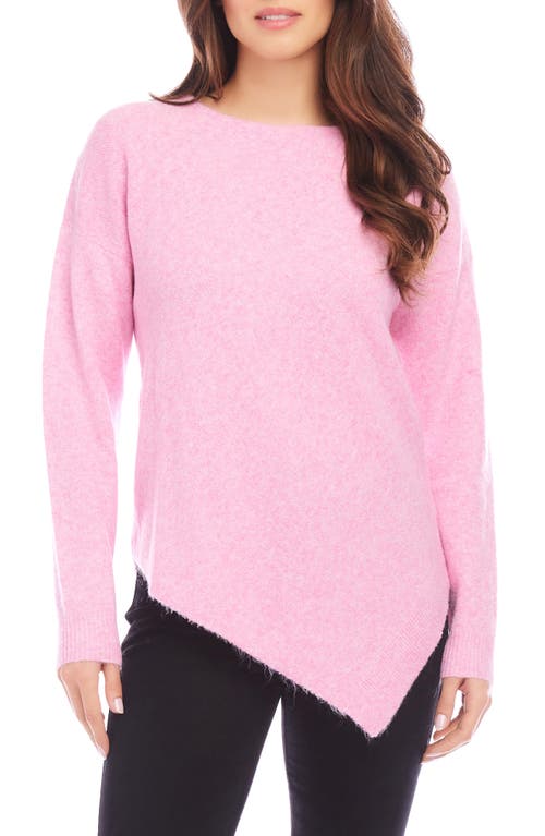 Shop Karen Kane Asymmetric Hem Sweater In Pink