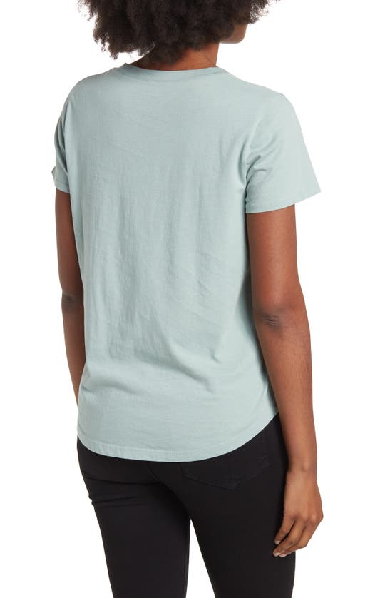 Shop Madewell Vintage Crewneck Cotton T-shirt In Frosted Sage