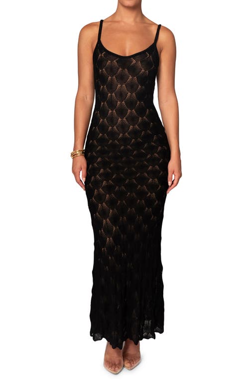 Jluxlabel Gabriela Sleeveless Knit Maxi Dress In Black