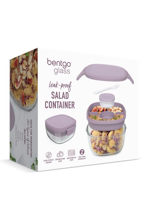 Bentgo Glass Leak Proof Lavender Salad Container In Lavender Galaxy