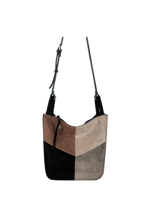 Shop The Sak Los Feliz Crossbody In Neutral Suede Block