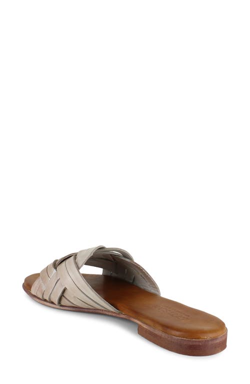 Artisan Crafted By Zigi Arutzy Slide Sandal In White Grey
