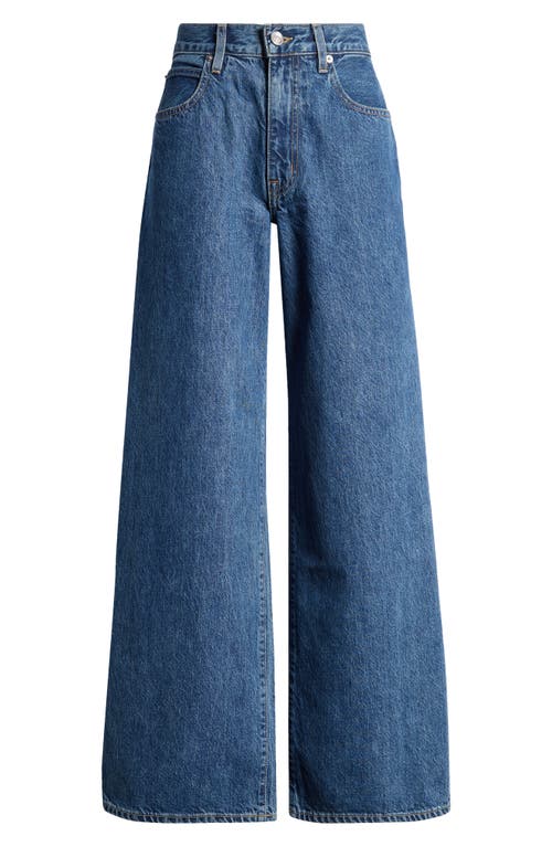 SLVRLAKE SLVRLAKE SELENA HIGH WAIST ORGANIC COTTON WIDE LEG JEANS