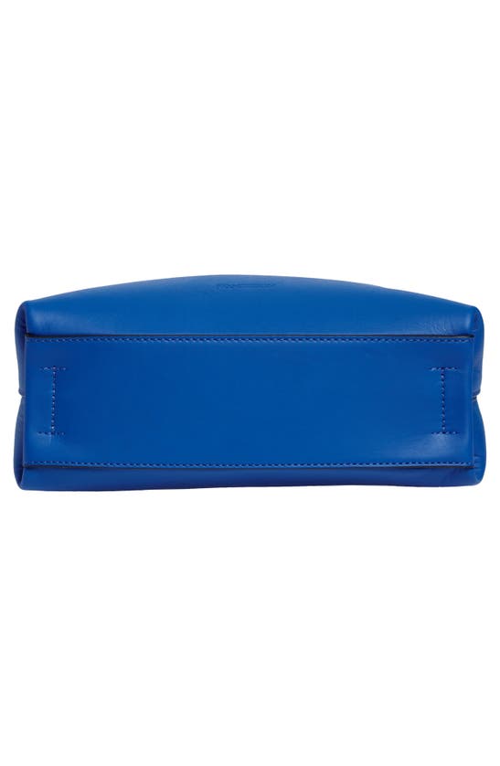 Shop Jw Anderson The Jwa Corner Leather Handbag In Sky Blue